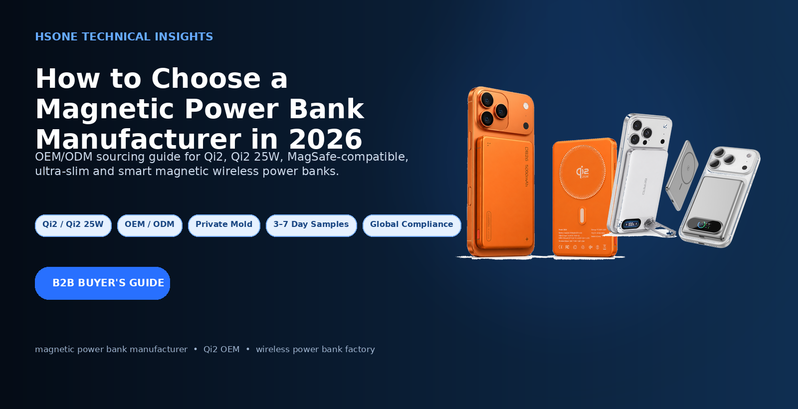 Magnetic Power Bank Manufacturer Sourcing Guide 2026